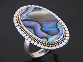 Abalone (Paua) Oval Ring