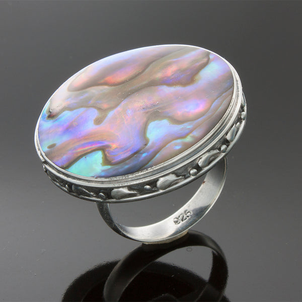 Abalone (Paua) Round Ring